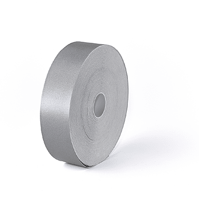 YELLOW 50mm Ribbon, 20mm(2cm)SILVER Reflective, 100m rolls